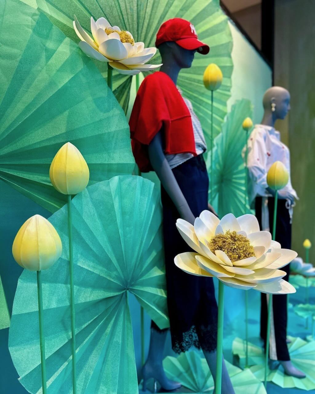 The water lilies inspired window. Photo courtesy of Anthropologie.